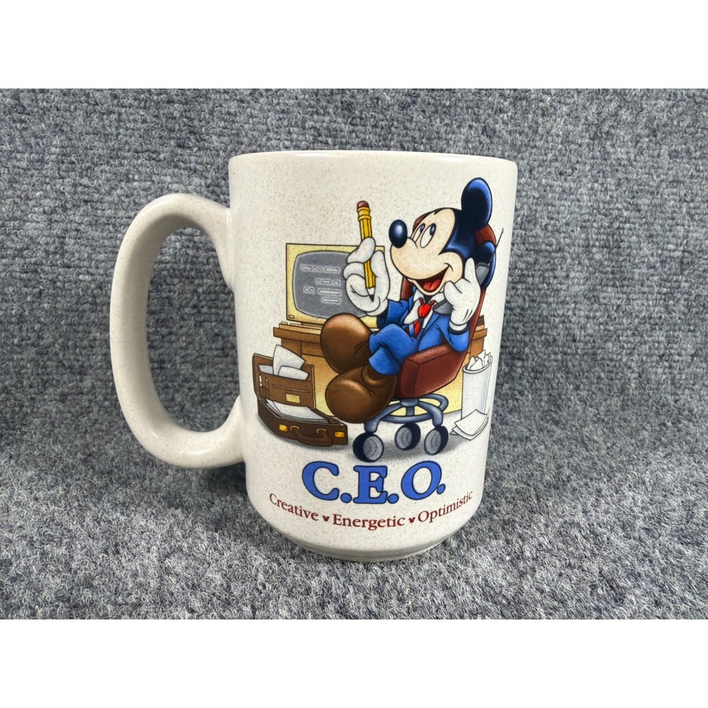 Walt Disney World Mickey Mouse CEO Coffee Mug Creative Energetic Optimistic